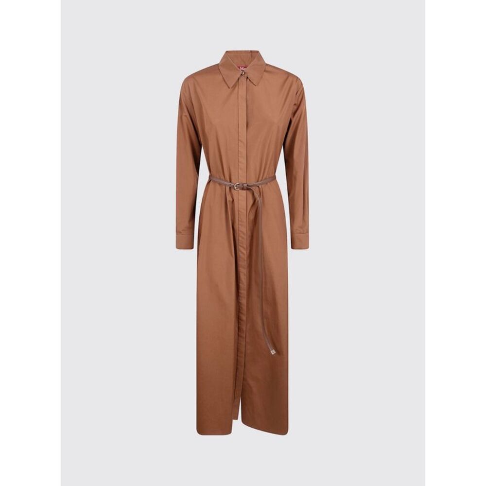 Max Mara Studio Dress Woman Brown